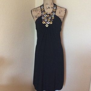 Embellished Halter Dress